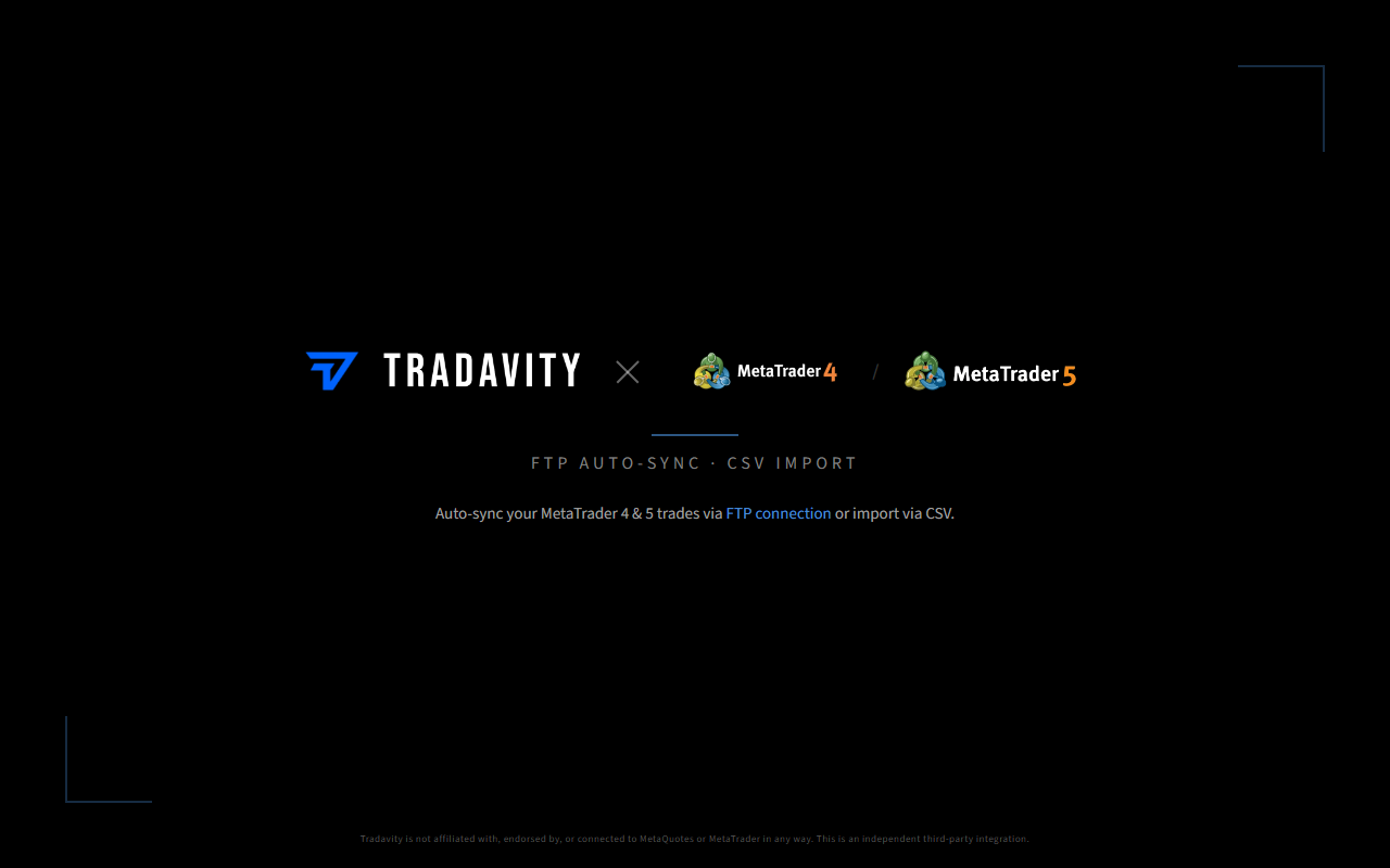 Tradavity x MetaTrader 4 / 5 Integration