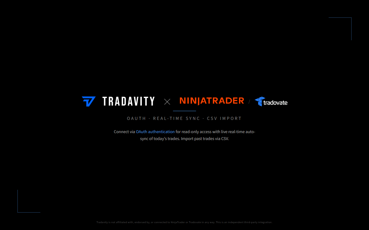 Tradavity x NinjaTrader / Tradovate Integration