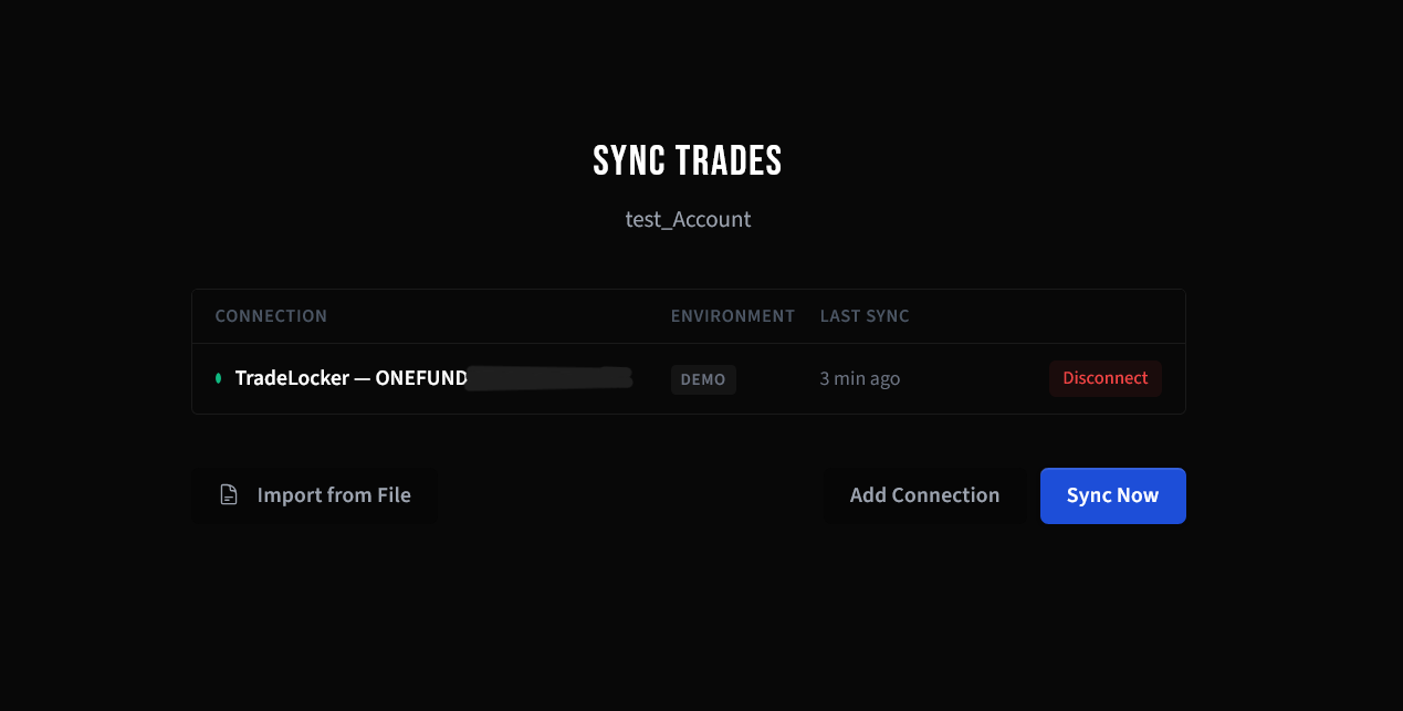Sync overview with actions