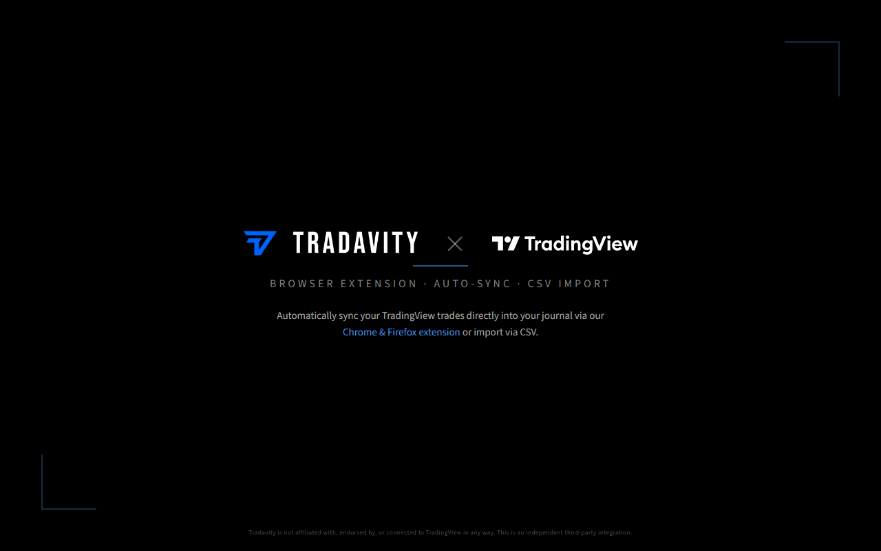 Tradavity x TradingView Integration